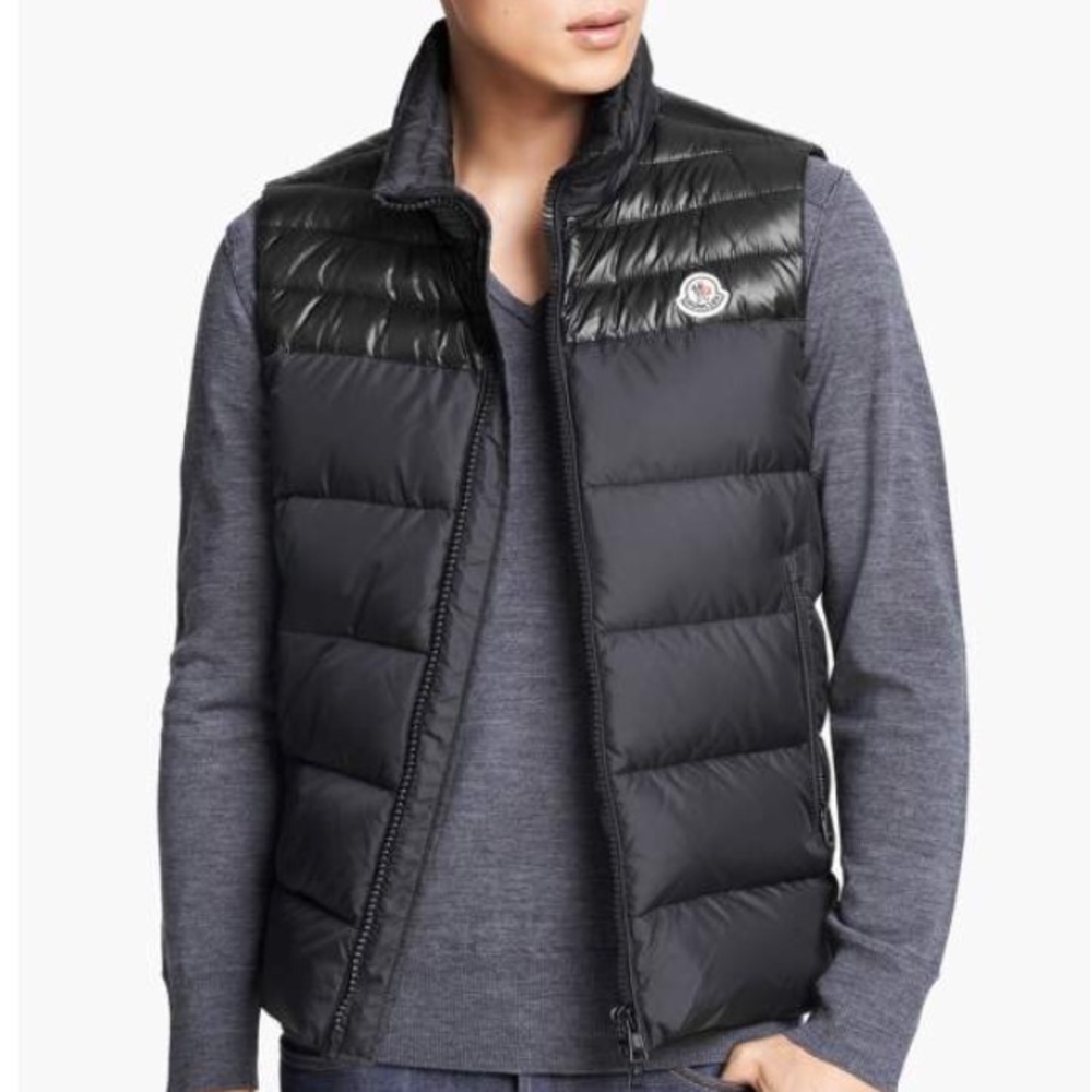 Moncler Dupres Quilted Down Vest (BLACK)